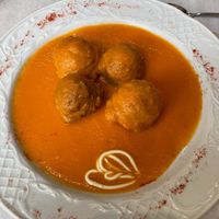 Veggie “meatballs” at Garibolo in Bilbao