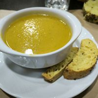 Crema de calabaza at Garibolo in Bilbao