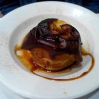 Apple baked with cinnamon and vanilla. at Garibolo in Bilbao