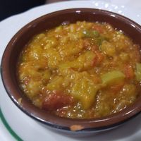 Zaalouk (pisto) Vegano. at Garibolo in Bilbao
