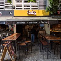 Outside at Oak's Burritos in Rio De Janeiro