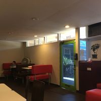 Inside restaurant at Organic Juice Bar & Gyros in Renton