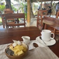 Banana mango smoothie bowl   at Luca Loko in San Juan Siquijor