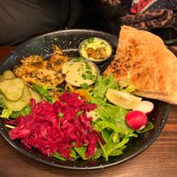 Veggie bowl with ancient grains  at Bill's in Canterbury