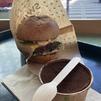 Mexican burger and tiramisu   at Swing Kitchen - Währinger Straße in Vienna