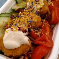 great nugget salad at Swing Kitchen - Währinger Straße in Vienna