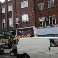 Front sign at Red Onion Cafe in Ruislip