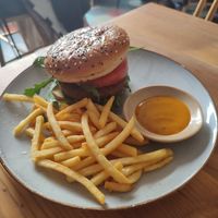 Burger at Jaskolka in Warsaw