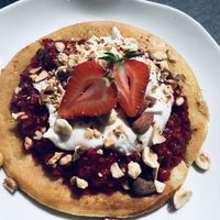 Vegan pancake (racuch)  at Jaskolka in Warsaw