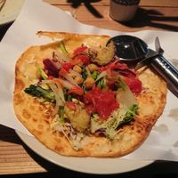 The pizza styled Mongolian Bread thingy!  at Monpan Shokudo in Kyoto