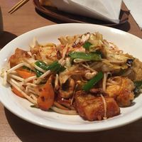 Tofu and vegetable stir fry  at Monpan Shokudo in Kyoto