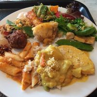 Plate #1.  A little bit of everything to see what the favorites are :) at Govindas - Surfers Paradise in Surfers Paradise