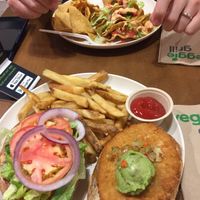 Sante fe chicken & beyond tacos at Veggie Grill in Chicago