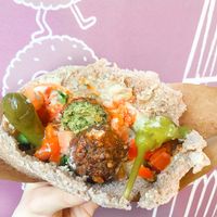 Filled pitta at Humpit in York