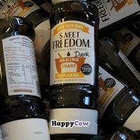 vegan fruit syrup. so good! at Astrid och Aporna in Malmo