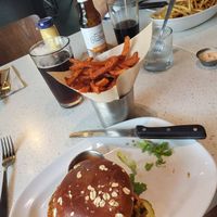 Vege Burger and sweet potato fries at The Counter in Naples