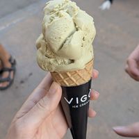 Pistachio at Vigo Ice Cream in Ljubljana