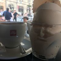 Rose sorbet (small = 1 scoop) at Vigo Ice Cream in Ljubljana