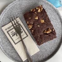 warm brownie  at Kavarna Triglav in Koper