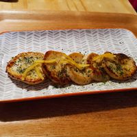 Oyster mushrooms at Ippuku Tea House in York