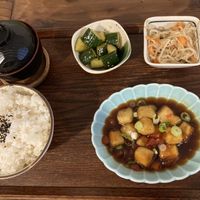 Vegan teriyaki set menu  at Ippuku Tea House in York