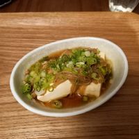 Veganuary set menu starter: Namatake tofu at Ippuku Tea House in York