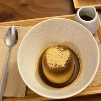 Veganuary set menu dessert: Kinako pudding 🍮 at Ippuku Tea House in York
