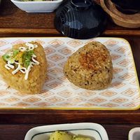 Soy and yuzu fried onigigir at Ippuku Tea House in York