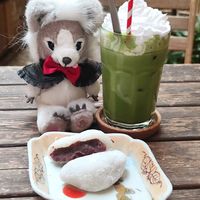Daifuku and iced matcha at Ippuku Tea House in York