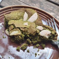 Skip this - disappointing matcha brownie at Ippuku Tea House in York