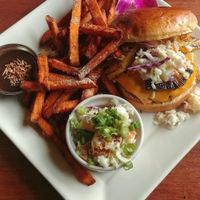 vegan Burger at The Tilted Tiki in Stillwater
