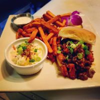 Vegan sloppy Hawaiian! at The Tilted Tiki in Stillwater