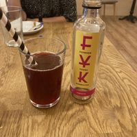 Hibiscus kombucha   at Bhajan Cafe in Krakow