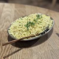 Jeera rice  at Bhajan Cafe in Krakow