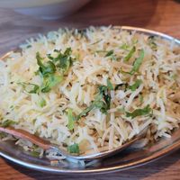 Jeera pulao at Bhajan Cafe in Krakow