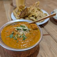 Matar tofu at Bhajan Cafe in Krakow