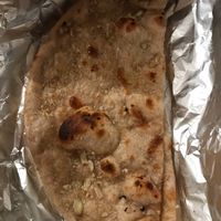 Vegan garlic roti at Bhajan Cafe in Krakow