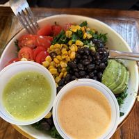 Some type of vegan Mexican grain bowl Eye forgot the name but it was delicious   at NU Kitchen in Worcester