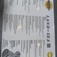 Menu as at 28.12,25  at Land & Sea Brewery in Noosaville