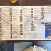 Menu.  at Athena's in Shreveport