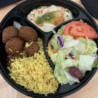 Vegetarian falafel plate  at Athena's in Shreveport