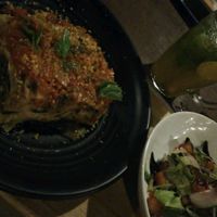 tempeh lasagna  at Perla Nera in 