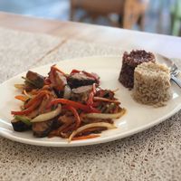 Sweet and sour vegan fish at Live Life  in Cebu