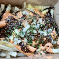 Secret society fries  at The Belmont Fermentorium - Modern Times Beer in Portland