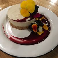 Vegan cheesecake- mmmm! at The Belmont Fermentorium - Modern Times Beer in Portland