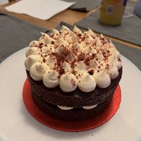 Vegan red velvet cake  at Lola's Cupcakes - Victoria Place in London