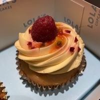 Raspberry & Passionfruit cupcake (classic size)  at Lola's Cupcakes - Victoria Place in London