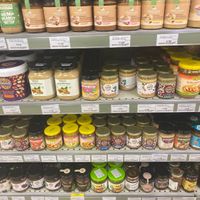 Nut butters  at Biologiko Xorio in Athens