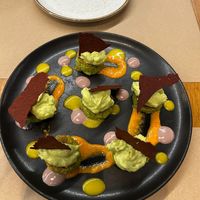 Entrada de falafel de chochos at De La Llama in Quito