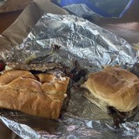 Cheesesteak- this photo does not do it justice   at Common Market - Plaza Midwood in Charlotte